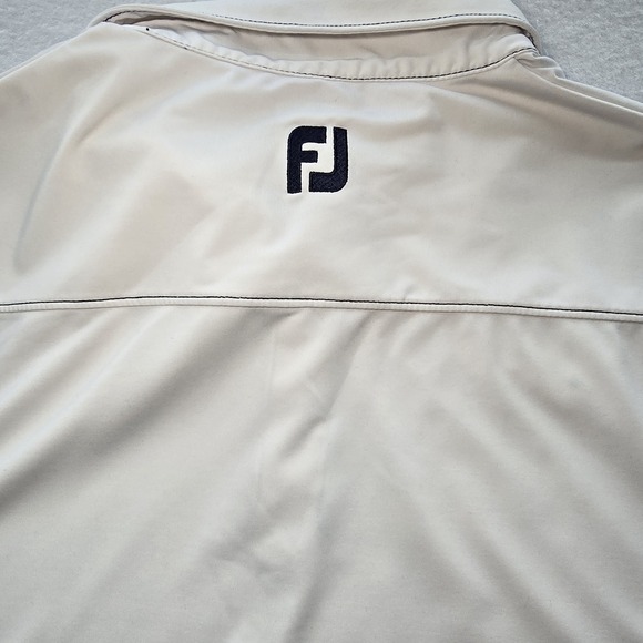 FootJoy Havana Country Club Golf Polo Shirt Mens L White Contrast Stitch Pocket - Picture 8 of 11